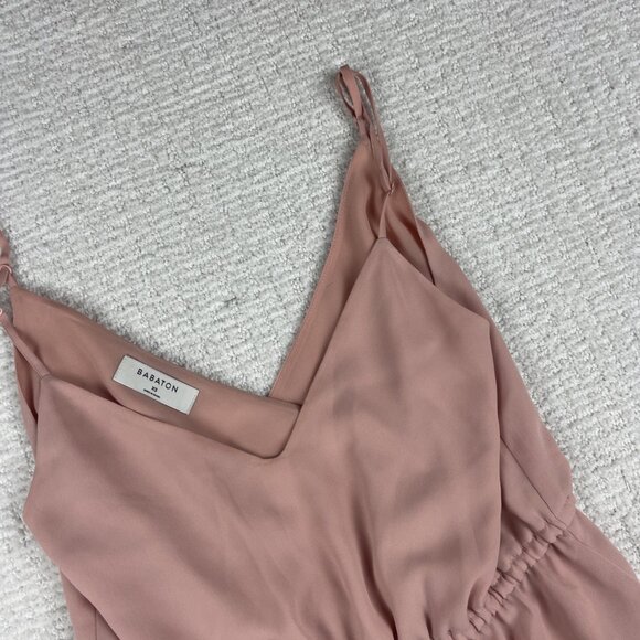 Aritzia Babaton Pink Peplum Camisole Top Women Size XS - Picture 2 of 14